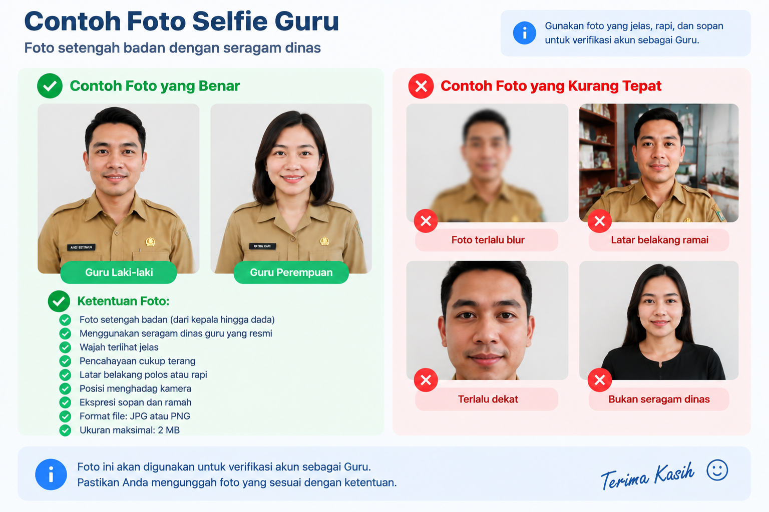 Contoh foto selfie guru